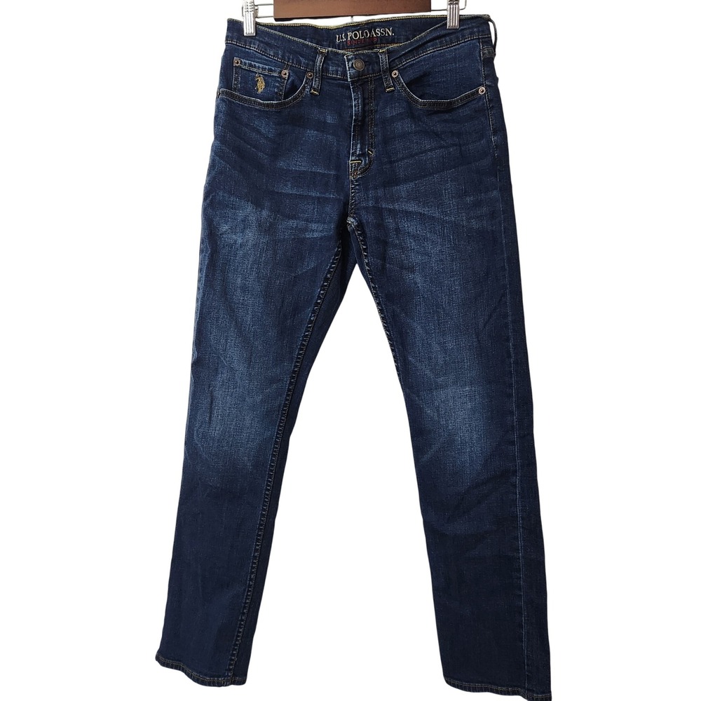 US Polo Assn Mens Straight leg Denim size 32x32 dark wash‎